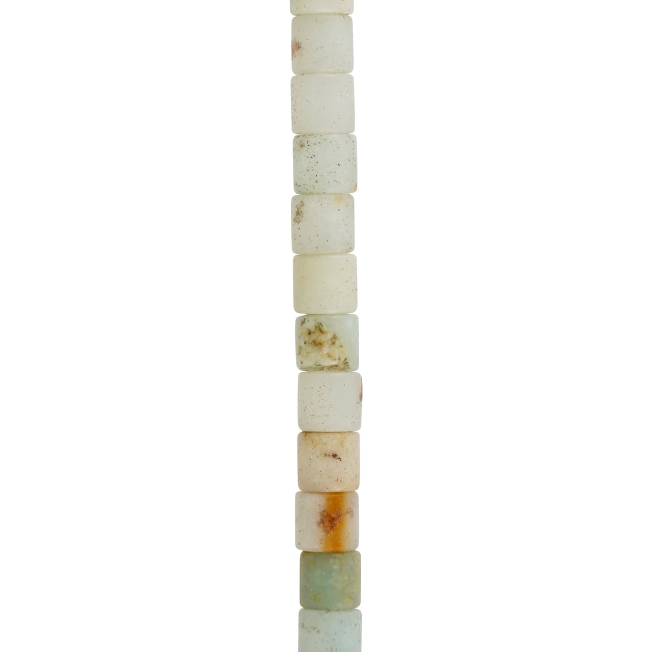 Natural Speckled Matte Amazonite Tube Beads, 5mm by Bead Landing&#x2122;